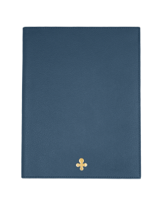 Notes skórzany w kolorze granatowym