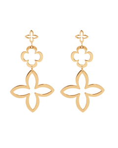 Kolczyki modułowe Lily, pozłacane