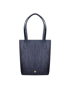 Shopper mini ciemny jeans
