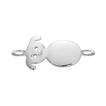 Piesek na ręke srebrny 2,5 cm