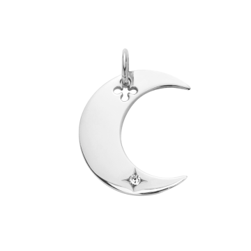 Zawieszka Lune srebrna 2 cm