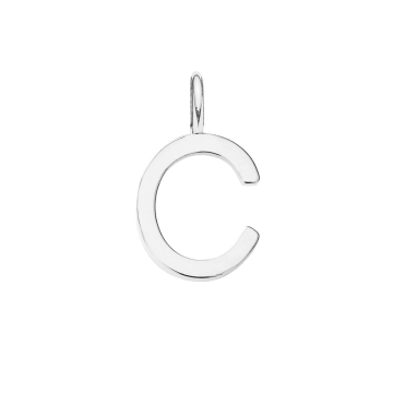Literka C posrebrzana