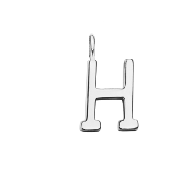 Literka H posrebrzana