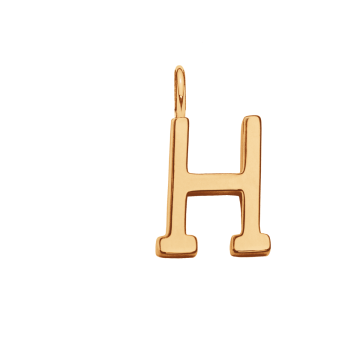 Literka H pozłacana