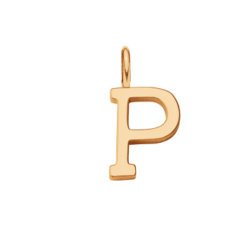 Literka P pozłacana