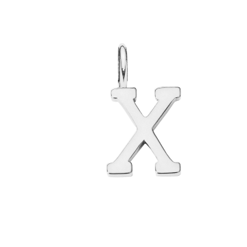 Literka X posrebrzana