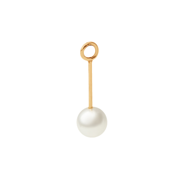 Zawieszka wisząca Pearl Lobe 2,6 cm, pozłacana