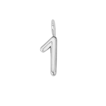 Cyfra 1, posrebrzana