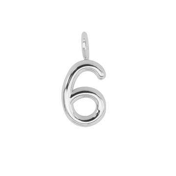 Cyfra 6, posrebrzana