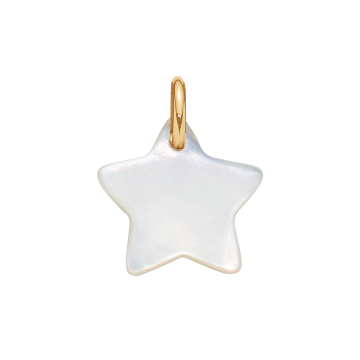 Zawieszka gwiazdka z masy perłowej pozłacana 1,5 cm