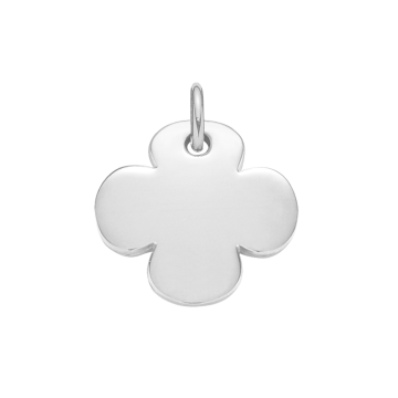 Koniczynka okrągła 1,5 cm srebrna