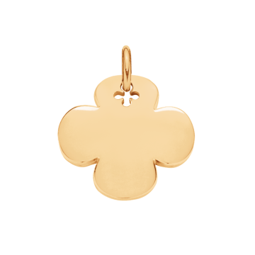 Koniczynka okrągła 2,7 cm pozłacana