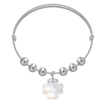  Bransoletka Pearl Felicity na srebrnym sznurku premium