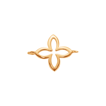 Lilijka ażurowa 1 cm pozłacana