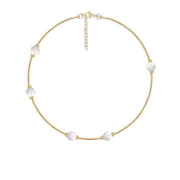 Bransoletka Pearls pozłacana