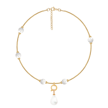 Bransoletka Pearls z zawieszką pozłacana