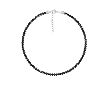 Bransoletka z kamieni spinel posrebrzana