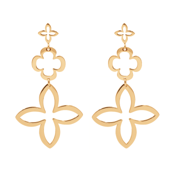 Kolczyki modułowe Lily, pozłacane