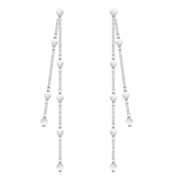 Kolczyki wiszące Pearls II posrebrzane