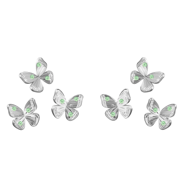 Kolczyki multi Papillon posrebrzane