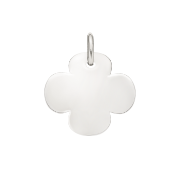 Zawieszka koniczyna 1,5 cm z białego złota próby 585