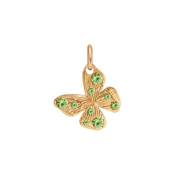 Zawieszka Papillon 1 cm pozłacana