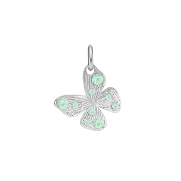 Zawieszka Papillon 1 cm posrebrzana