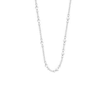 Naszyjnik Pearls posrebrzany 40+5 cm