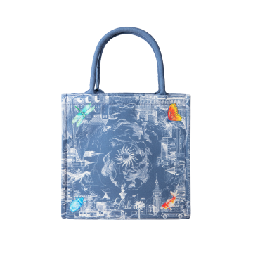 Shopper Opowieść 48.4 z tkaniny Canvas, niebieski