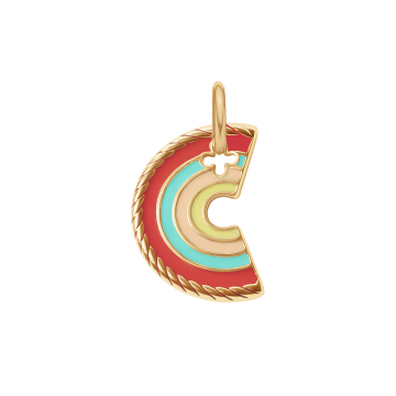Zawieszka Rainbow pozłacana 2 cm 
