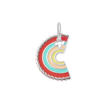 Zawieszka Rainbow posrebrzana 2 cm 