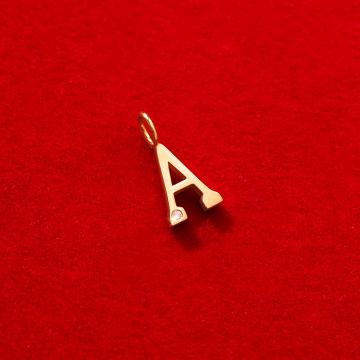 Zawieszka wisząca Meaning 1 cm z diamentem HI SI 1,2 mm, A, złoto żółte