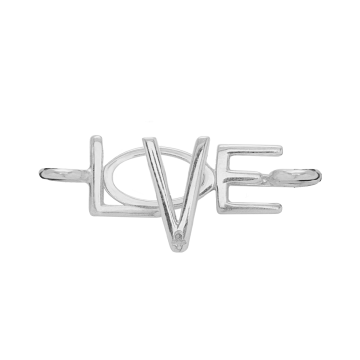 Zapięcie LOVE srebrne