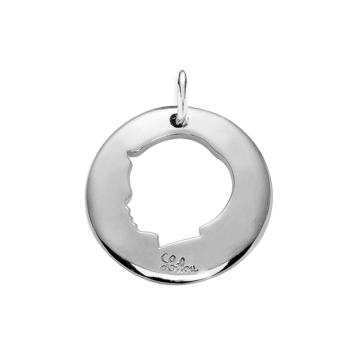 medalion chłopiec 2 cm srebrny