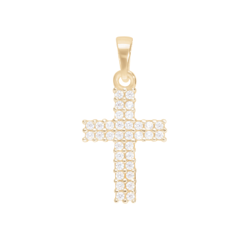 Zawieszka w kształcie krzyża o wielkości 1,5 cm