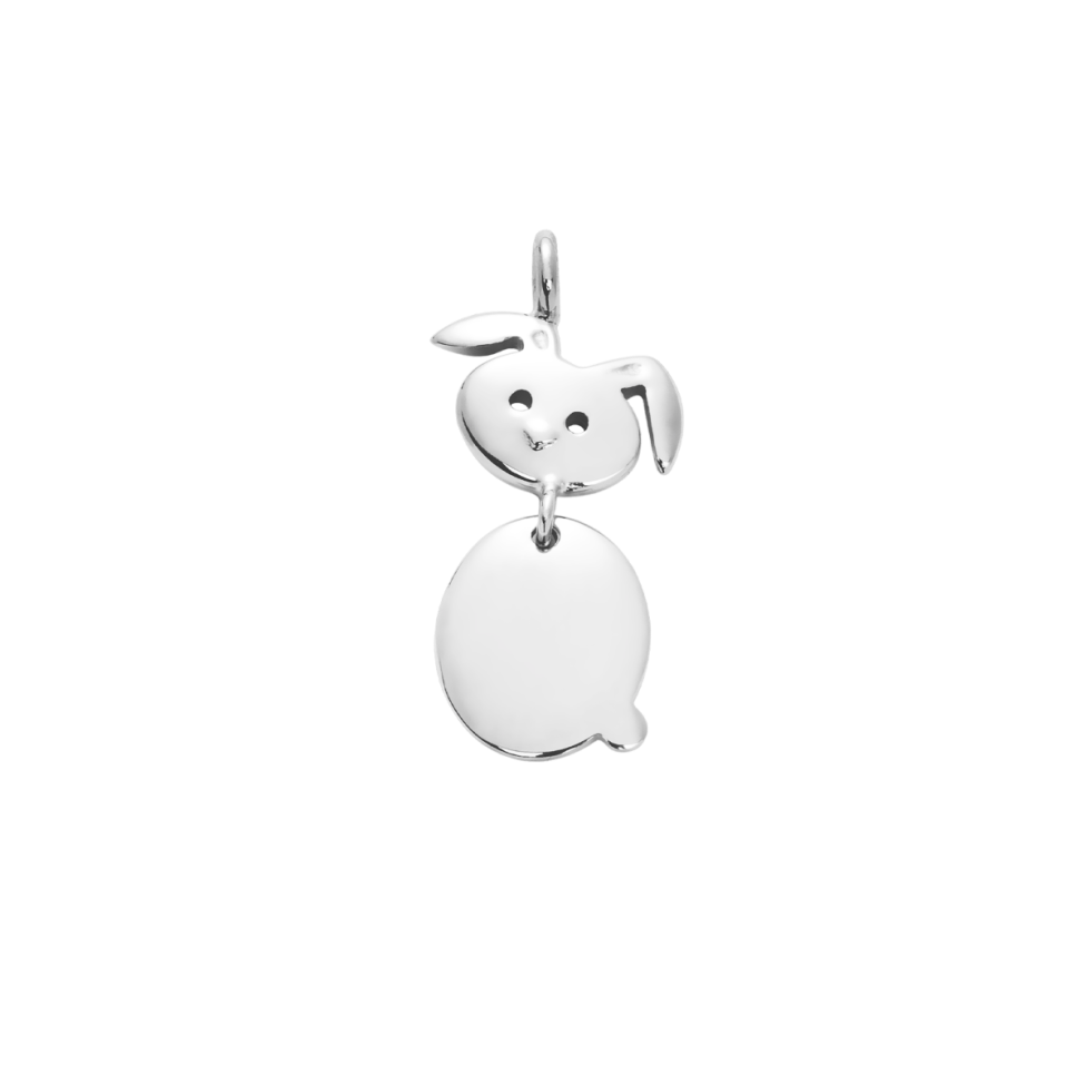 Zawieszka Zajączek srebrny 1,8 cm