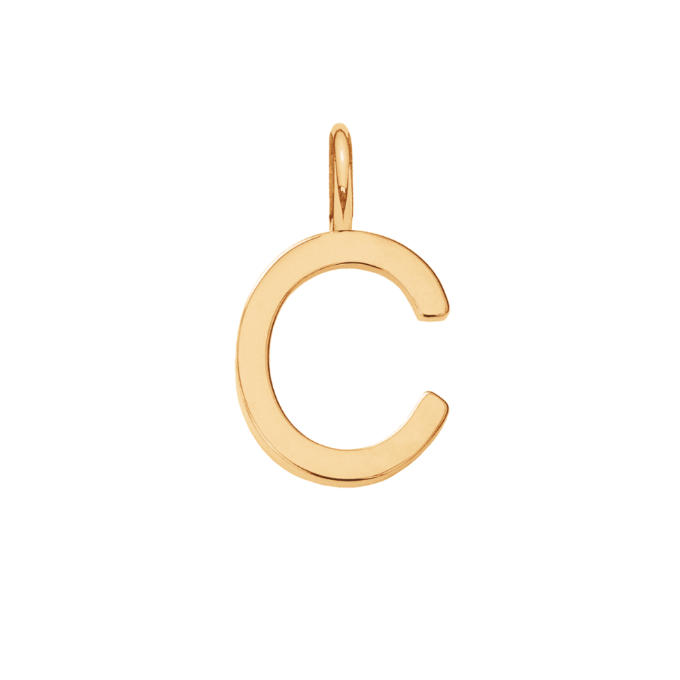 Literka C pozłacana