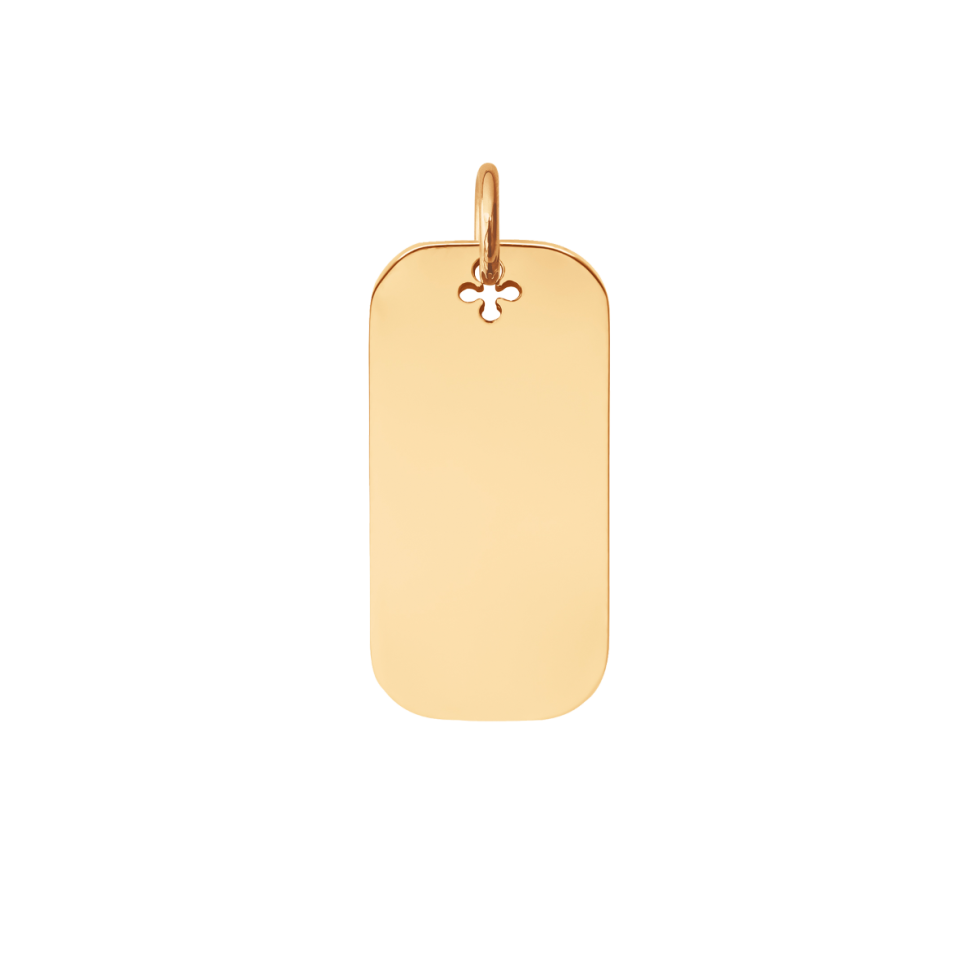 Nieśmiertelnik pozłacany 2,4 cm