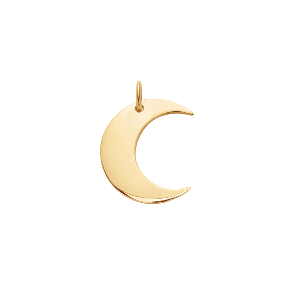 Zawieszka Lune pozłacana 1 cm