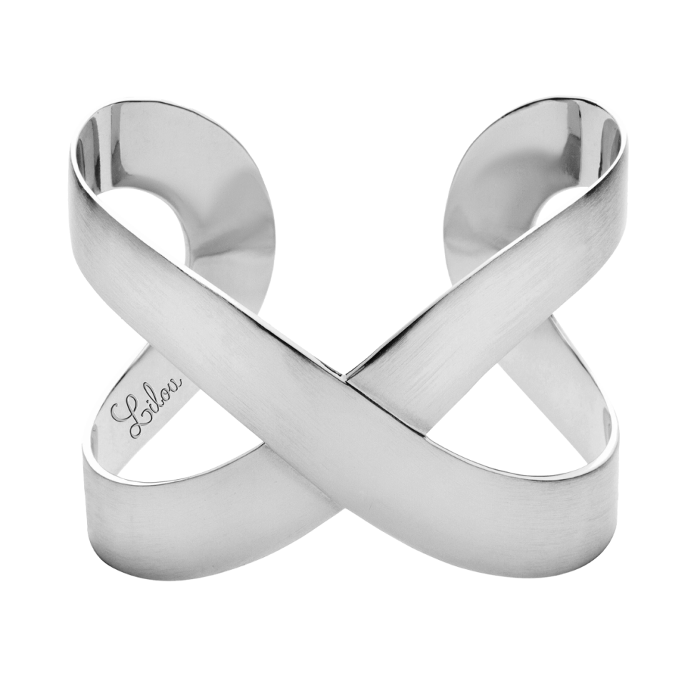Bransoleta Infinity posrebrzana