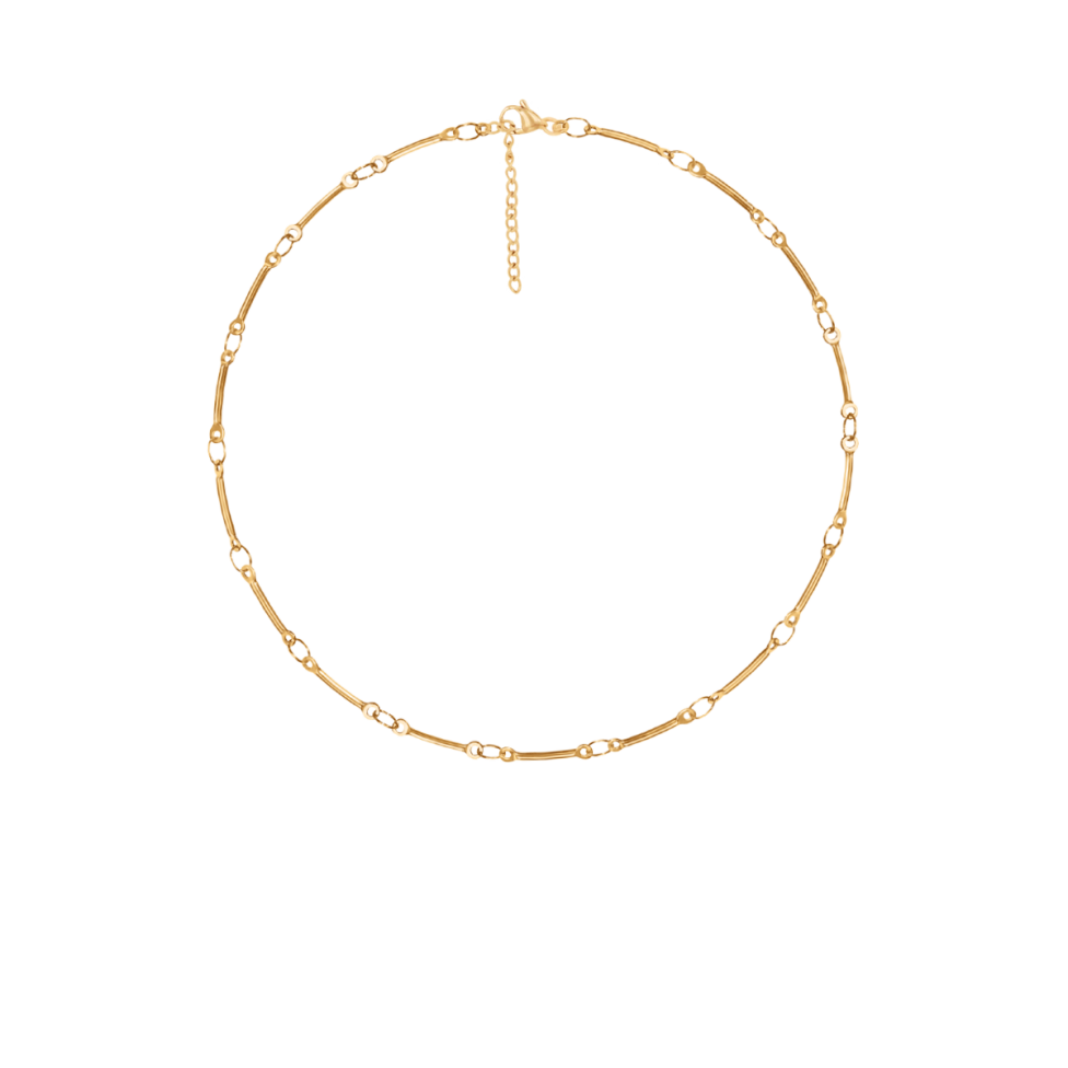 Bransoletka Bamboo pozłacana 17+5 cm