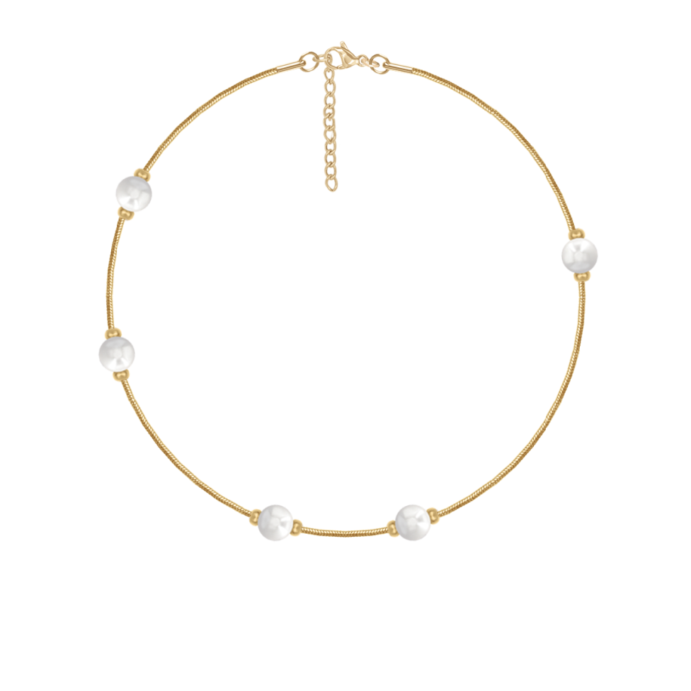 Bransoletka Pearls pozłacana