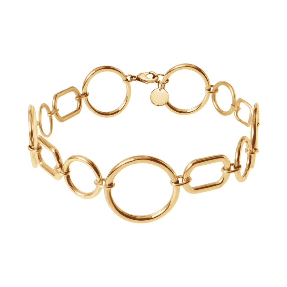 Choker California pozłacany