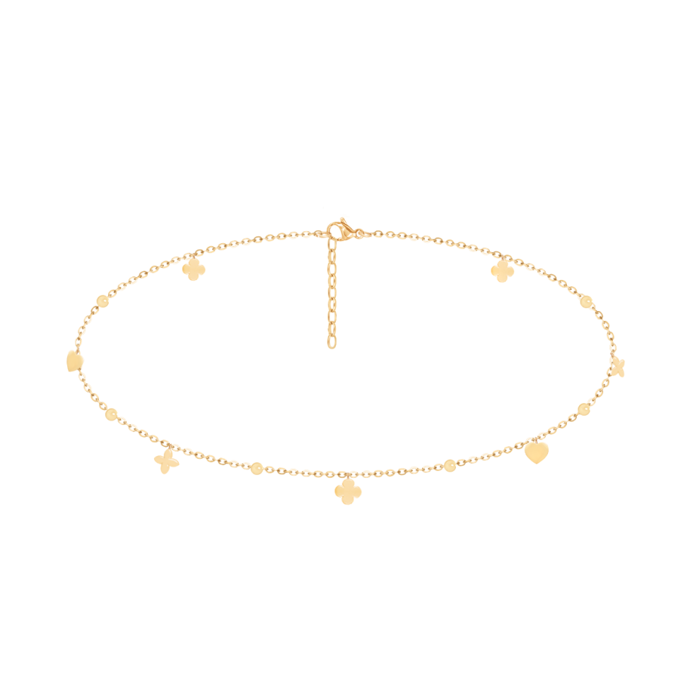 Choker Etincelle pozłacany