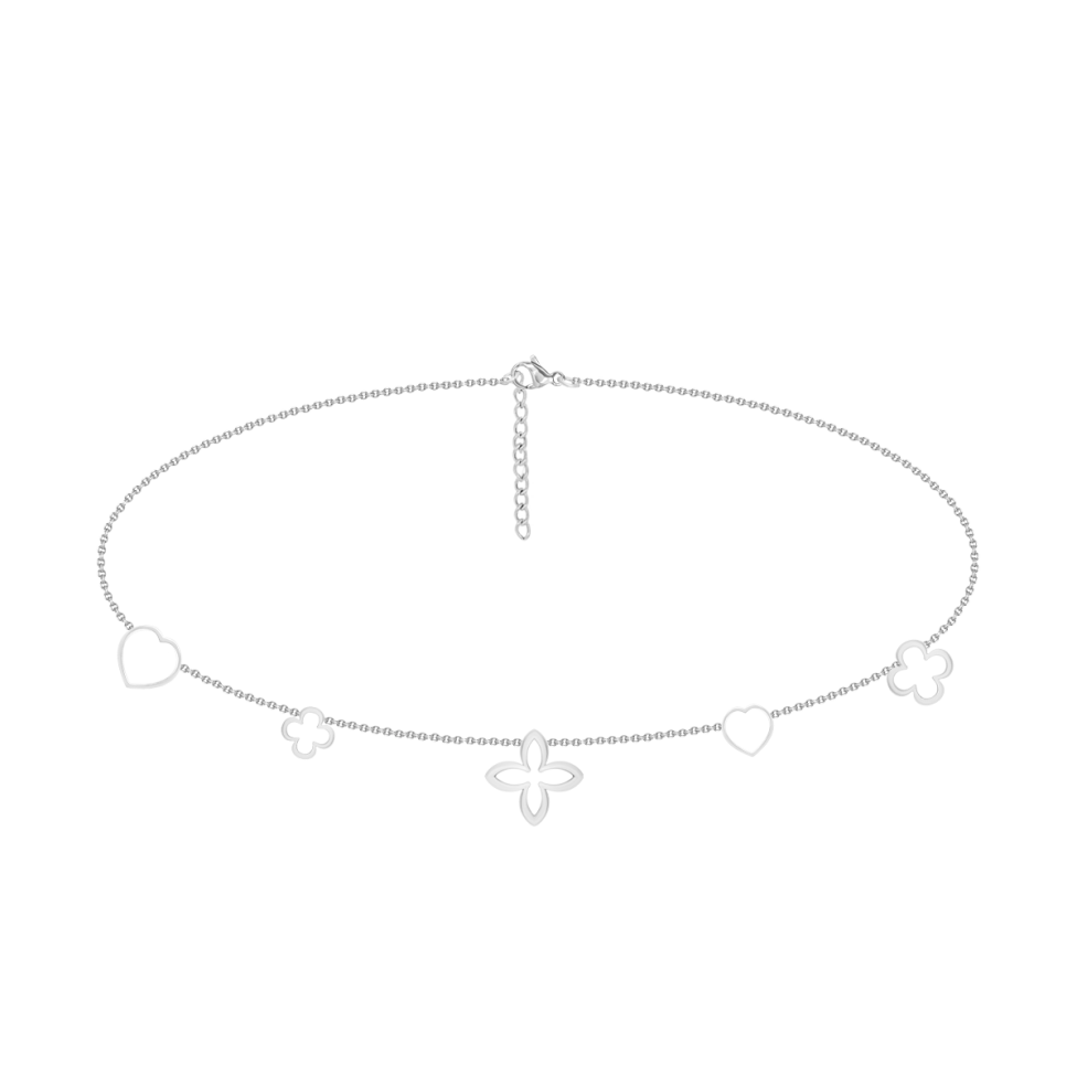 Choker Icons posrebrzany