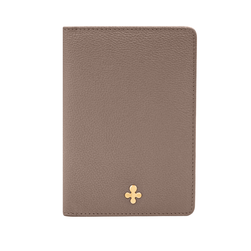 Etui na paszport w kolorze mocca