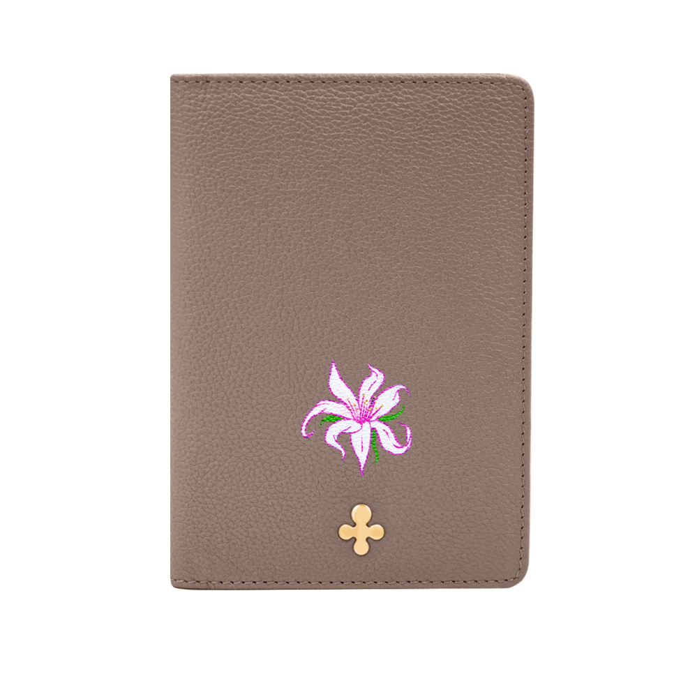 Etui na paszport w kolorze mocca
