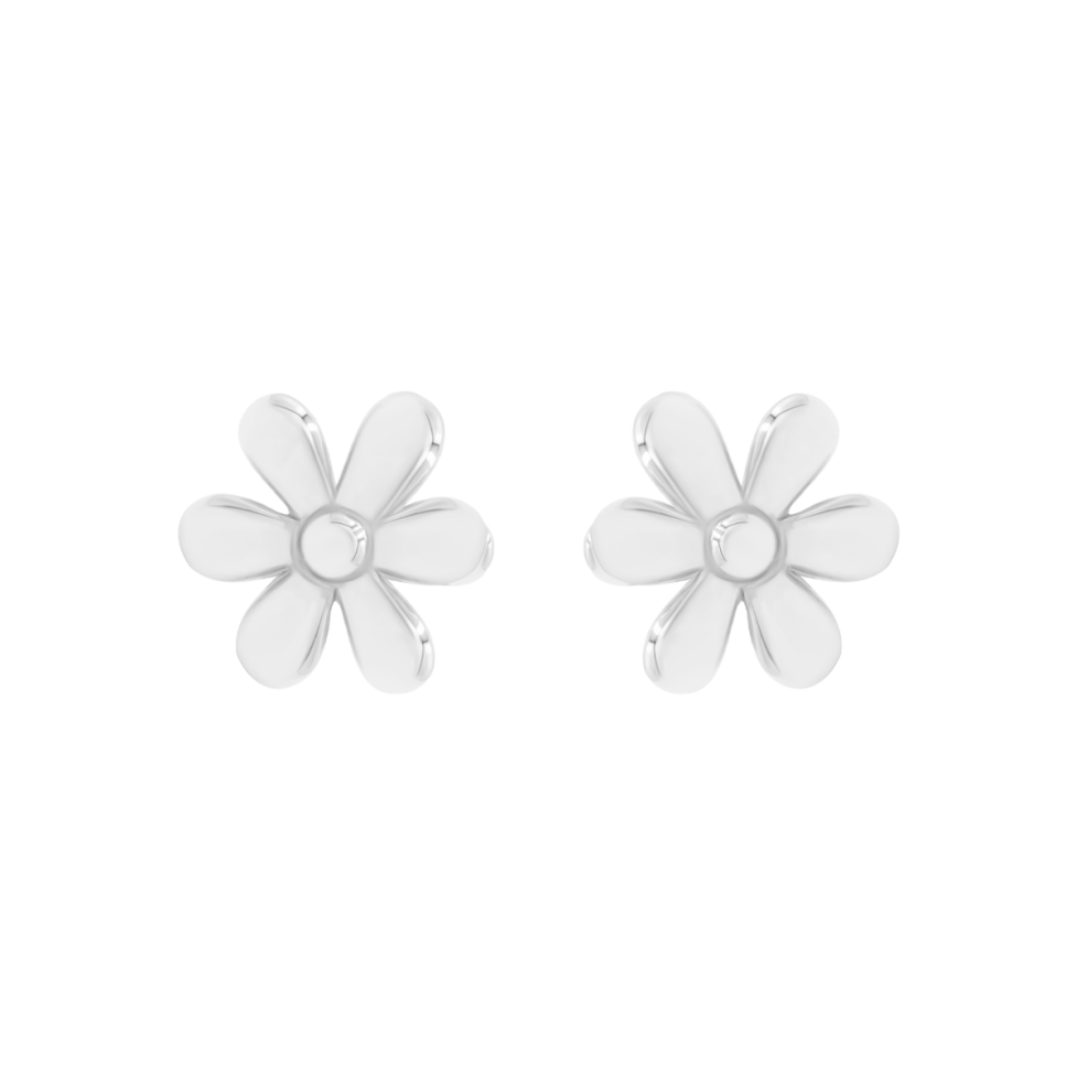Kolczyki Flowers na sztyfcie srebrne