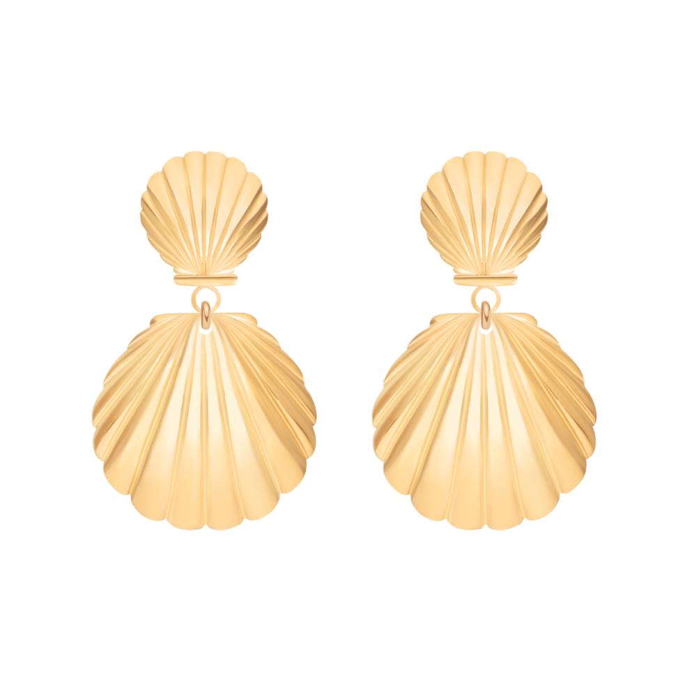 Kolczyki Venus 3,4 cm pozłacane