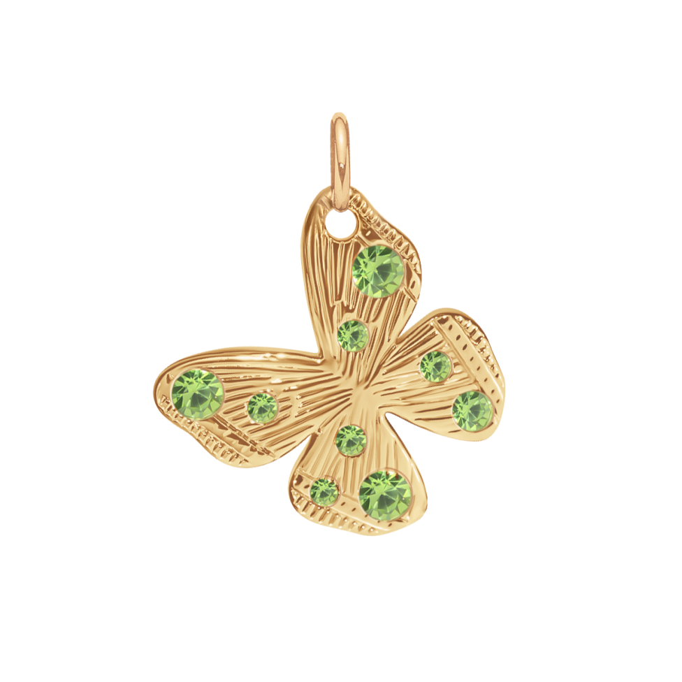 Zawieszka Papillon 1,5 cm pozłacana